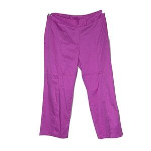 Take That! Purple Cotton Blend Crop Pants 7/8 New